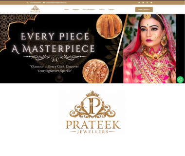 Parteek Jewellers Jewellery Website Development